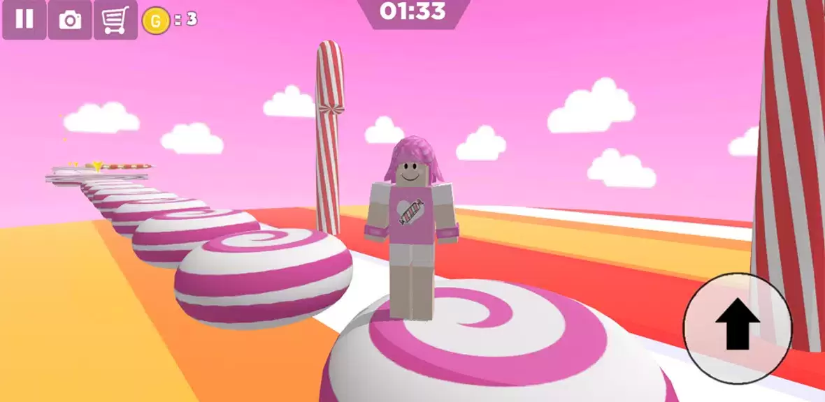 Candy Parkour Sweet girl Screenshot 2