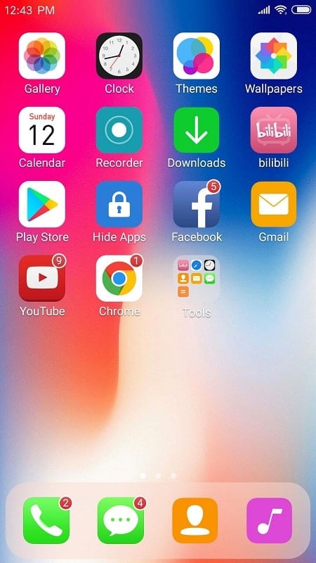 X Launcher Pro экрана 2