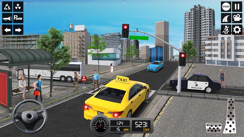 ภาพหน้าจอ Taxi Simulator 3d Taxi Sim 3