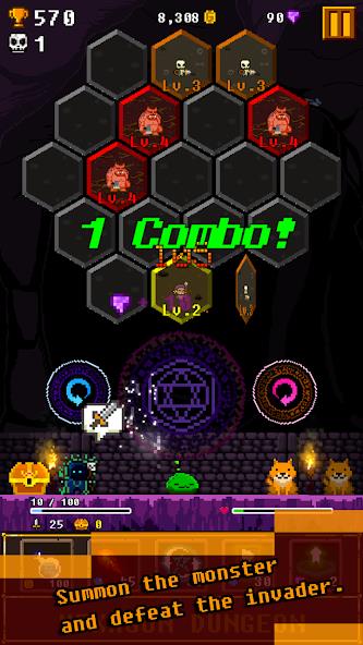 Hexagon Dungeon Mod 스크린 샷 2