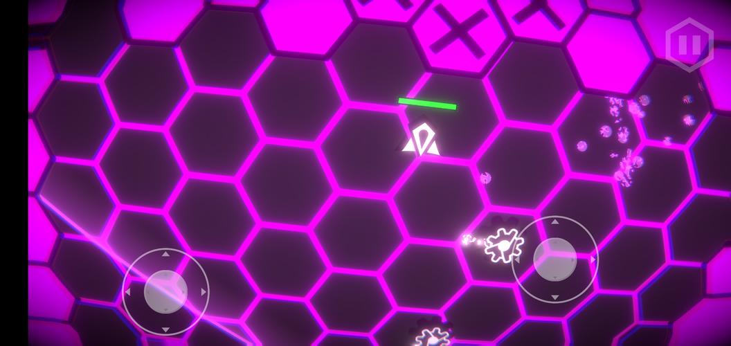 Hexa-Neon Shooter Скриншот 2