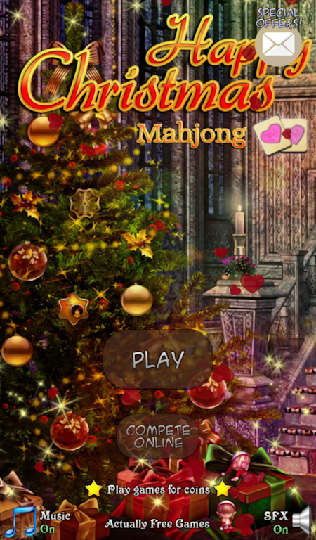 Hidden Mahjong Happy Christmas экрана 1
