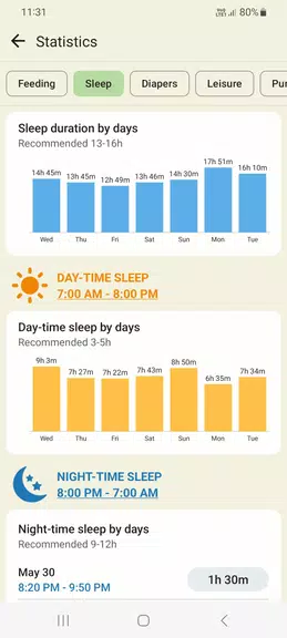 Baby tracker - feeding, sleep Screenshot 3