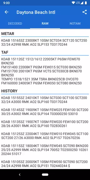 ภาพหน้าจอ Avia Weather - METAR & TAF 3