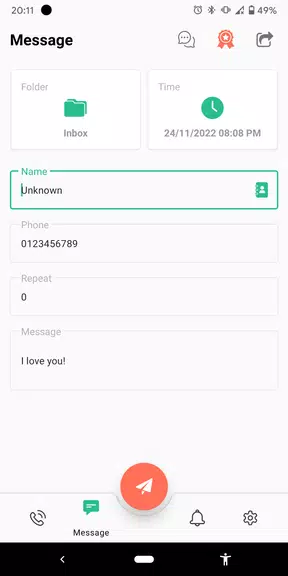 Fake Call and Sms Capture d’écran2