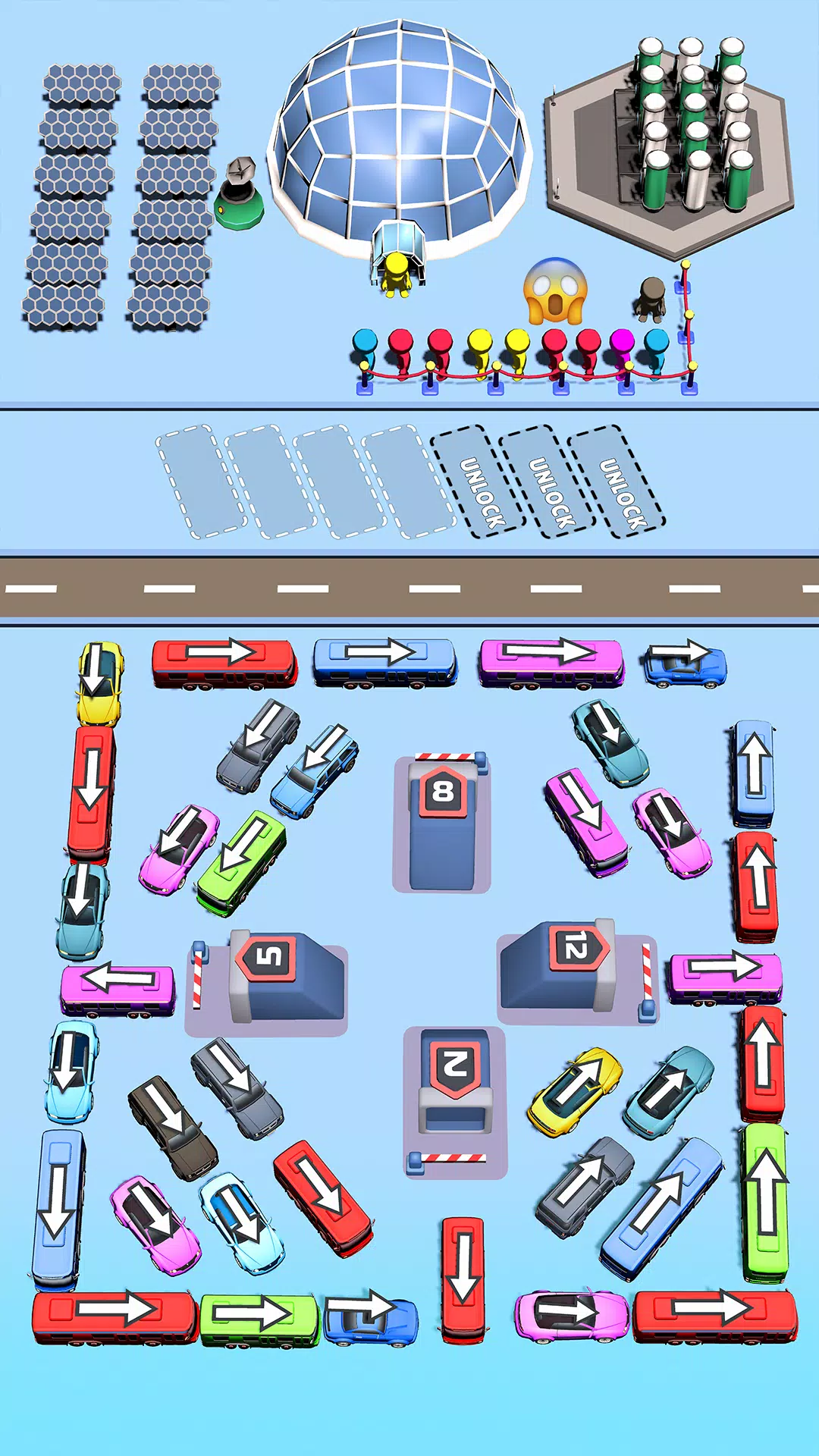 Bus Swipe: Car Parking Jam captura de pantalla 2