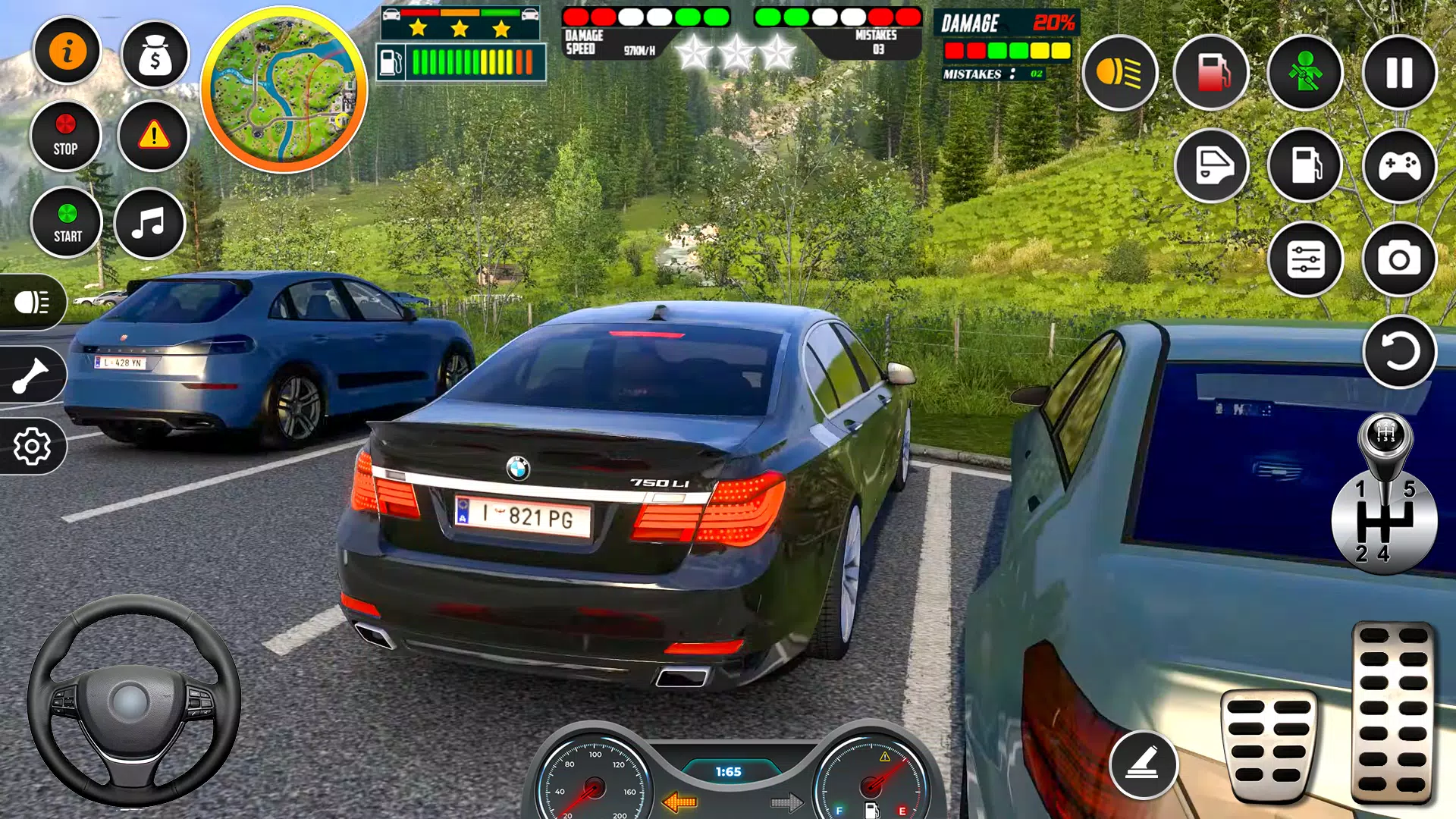 Classic Car Drive Parking Game Screenshot 1