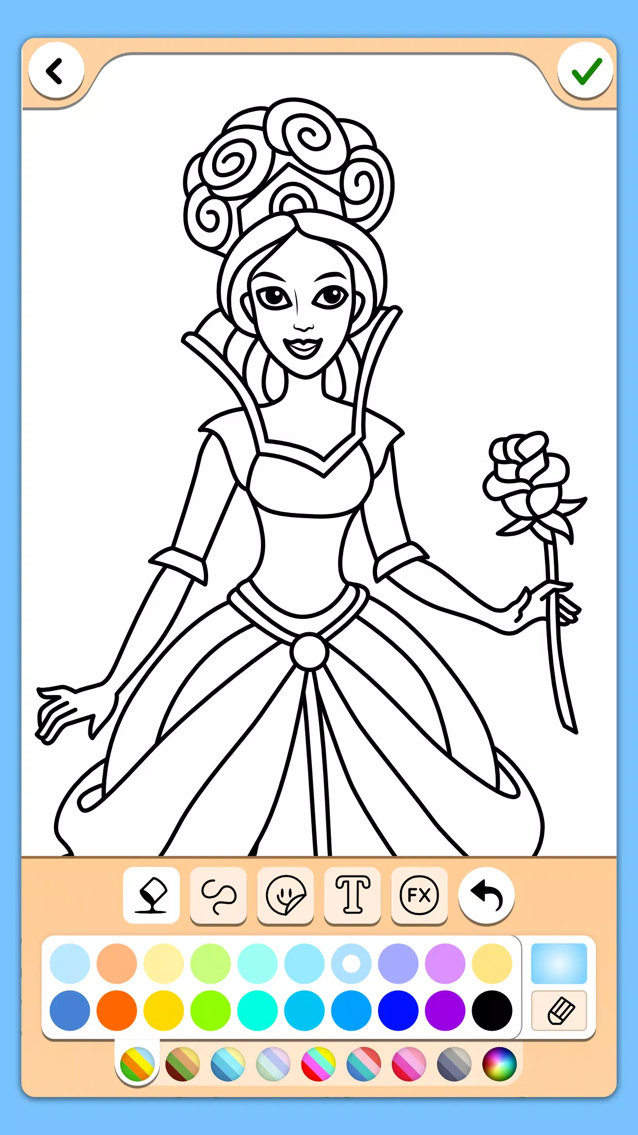 ภาพหน้าจอ Princess Coloring Game 3