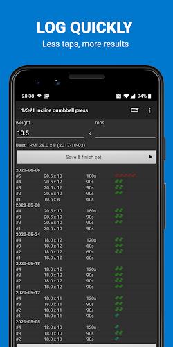 Bodybuilding Workout Log zrzut ekranu 2