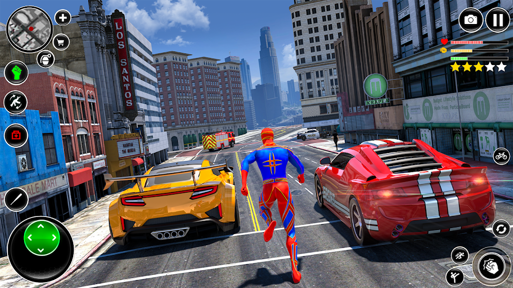 Spider Rope Man Superhero Game ekran görüntüsü 4