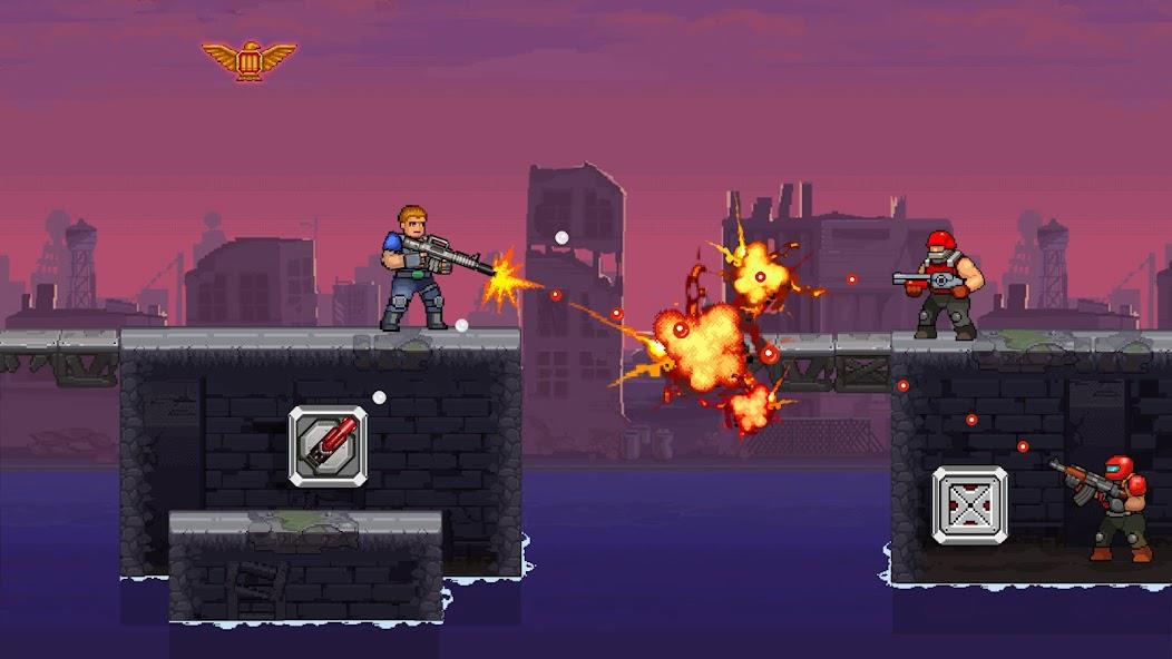 Gun Force Side-scrolling Game Mod ảnh chụp màn hình 3