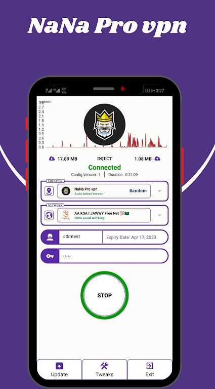 NaNa Pro vpn экрана 1