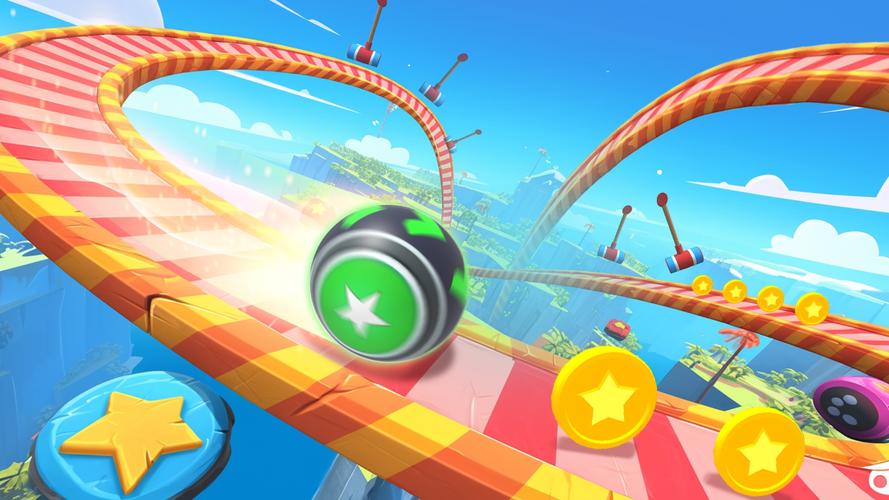 ภาพหน้าจอ 3D Super Rolling Ball Race 3