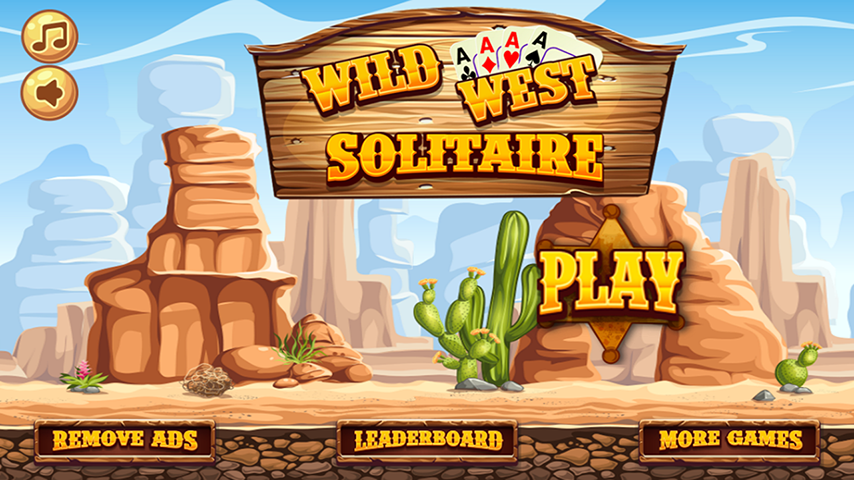 Wild West Tri Peaks Solitaire Ảnh chụp màn hình 1