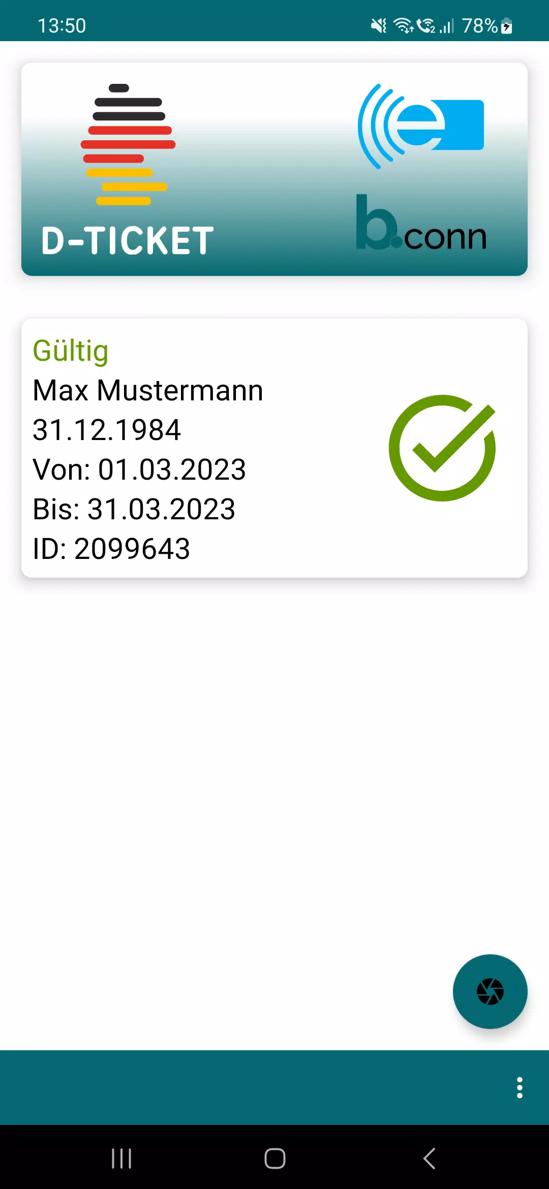 Deutschlandticket Kontrolle Screenshot 2