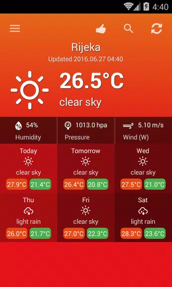 Weather Croatia Screenshot 2