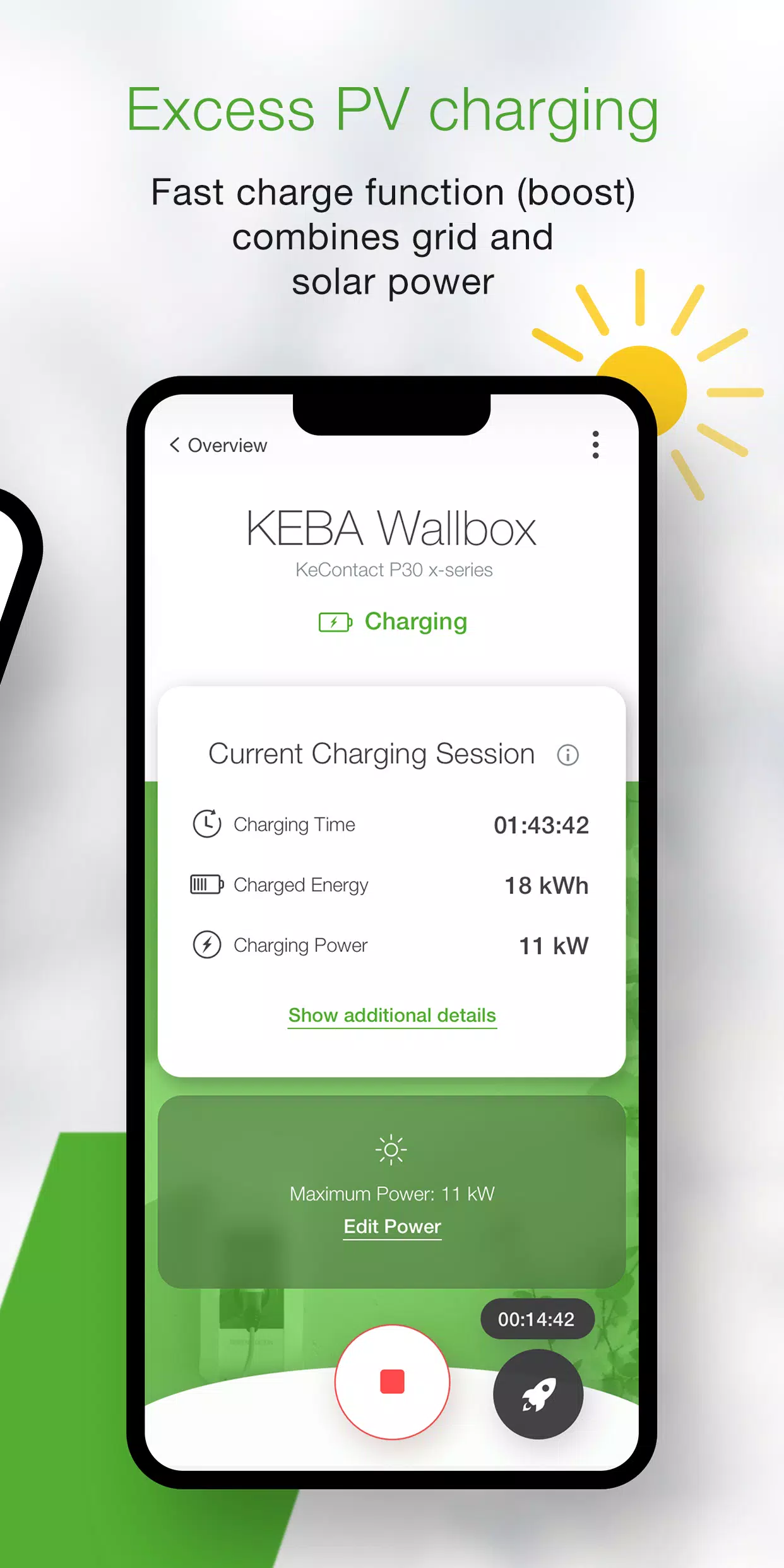 KEBA eMobility App ကိုဖန်သားပြင်4