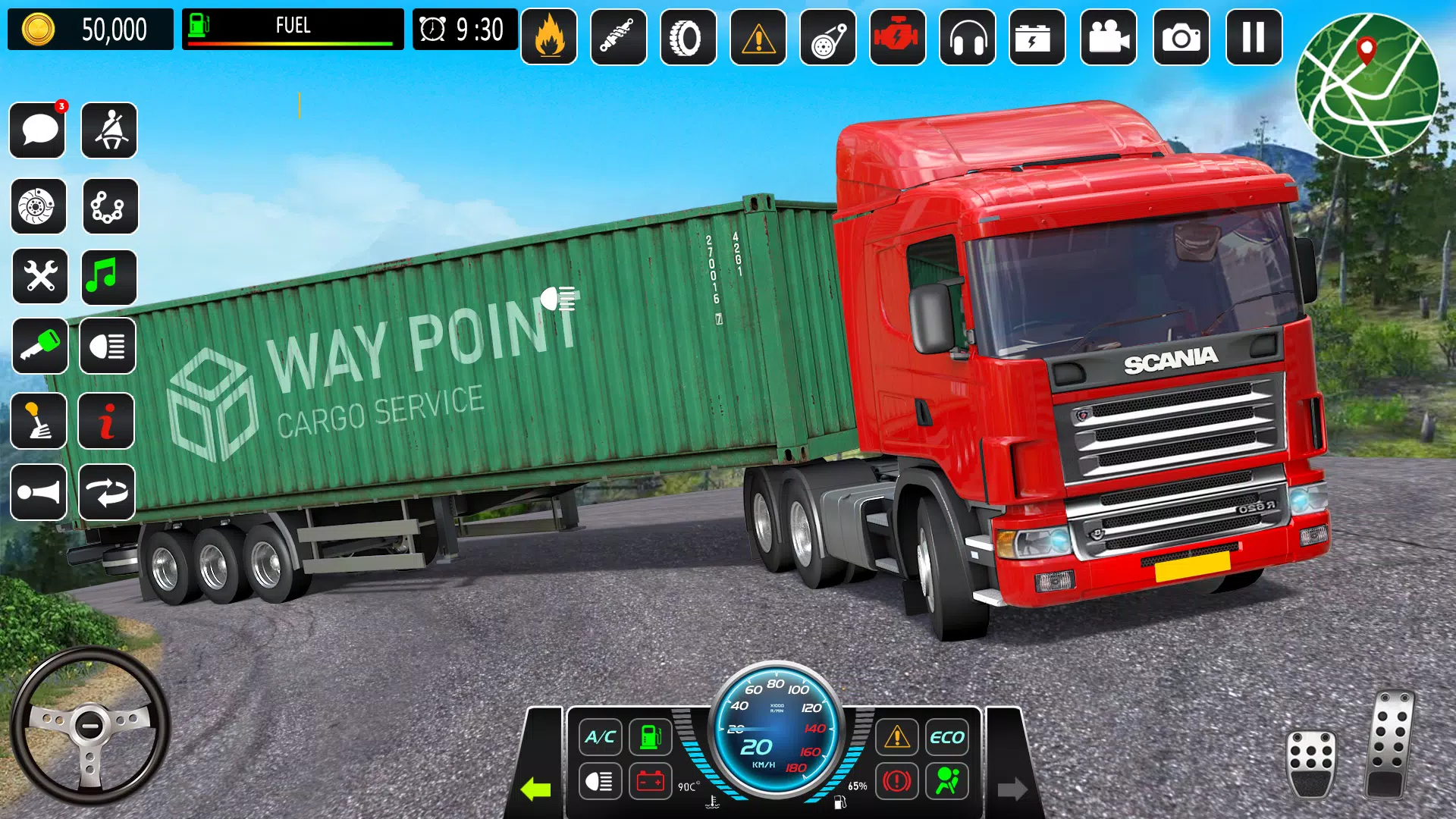 Mountain Truck Driving Games ảnh chụp màn hình 2