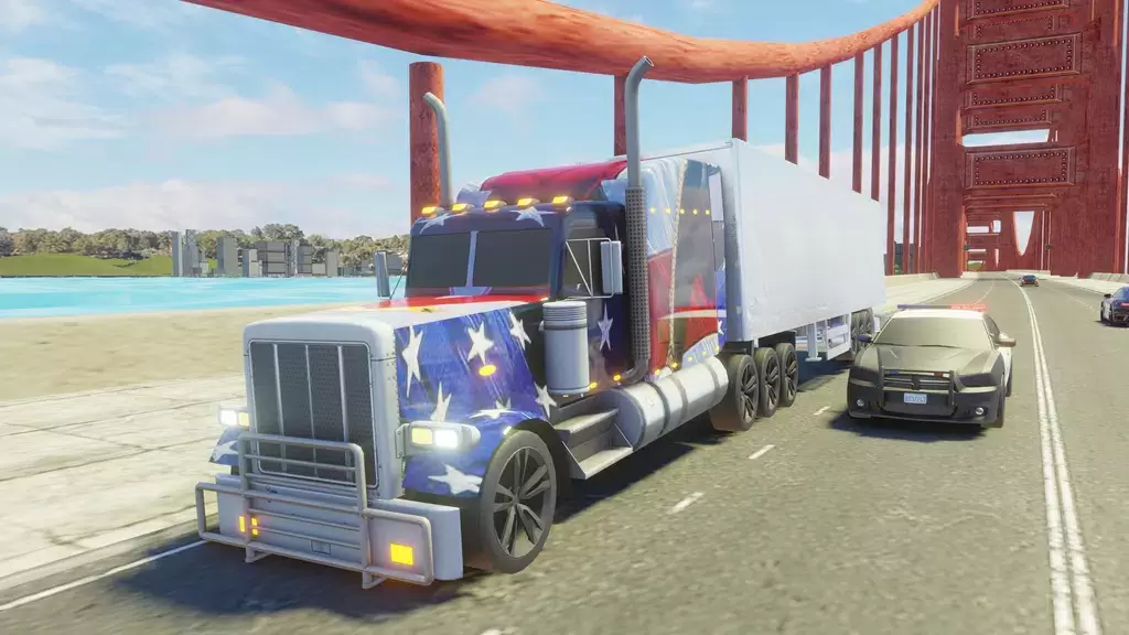 Usa Truck Simulator Car Games屏幕截圖1