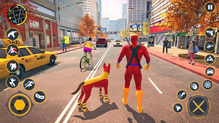 ภาพหน้าจอ Miami Spider Rope Hero Games 1