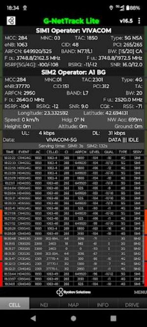 G-NetTrack Lite应用截图第1张