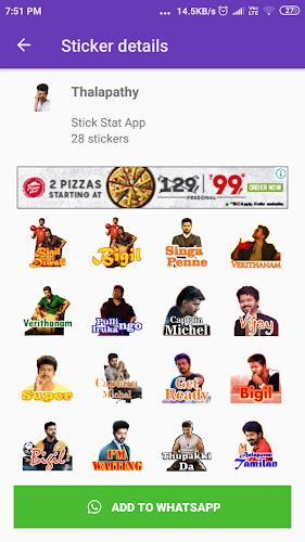 Tamil Stickers: WAStickerApps Capture d’écran1