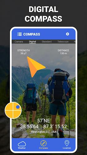 Digital Compass - GPS Compass ဖန်သားပြင်ဓာတ်ပုံ 1