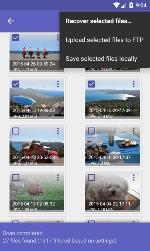 DiskDigger Pro screenshot 1