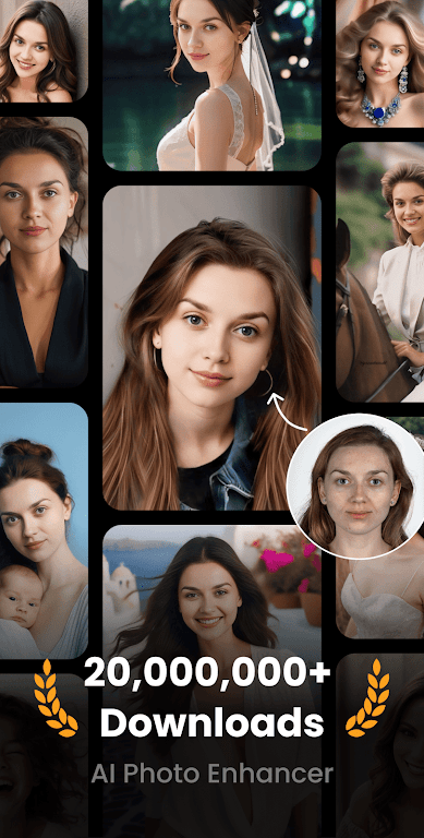 UpFoto – AI Photo Enhancer Mod ekran görüntüsü 1