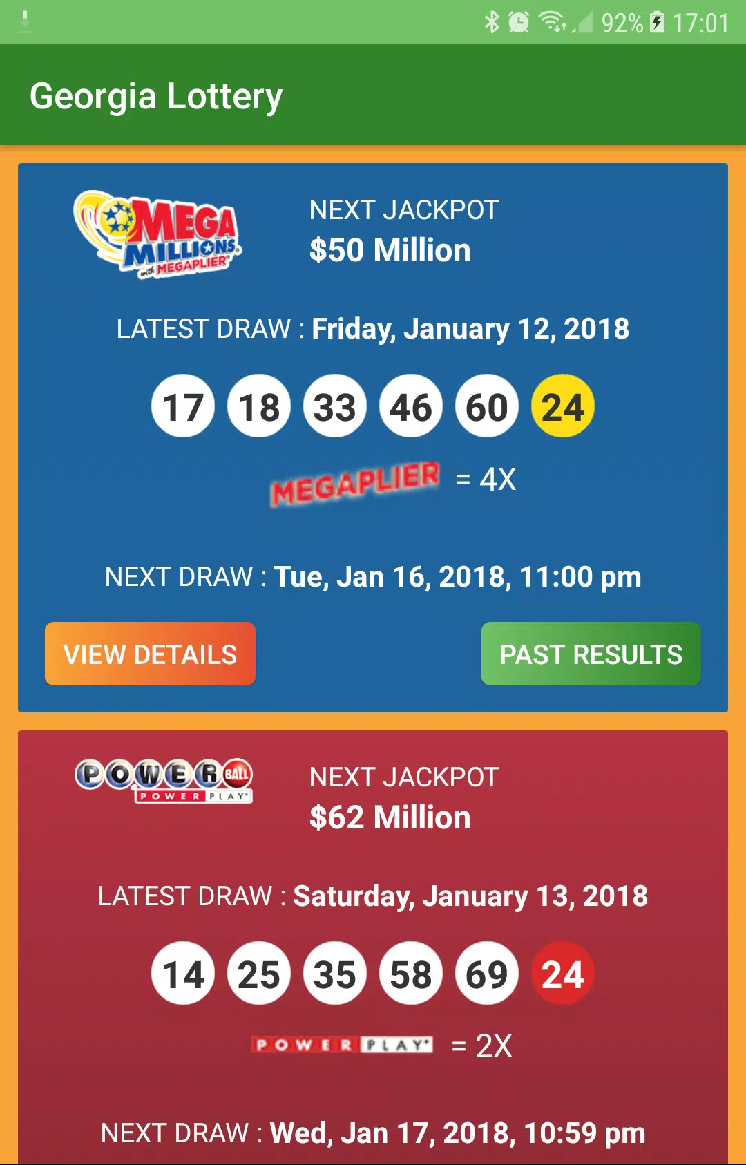 Georgia Lottery Results Capture d’écran3