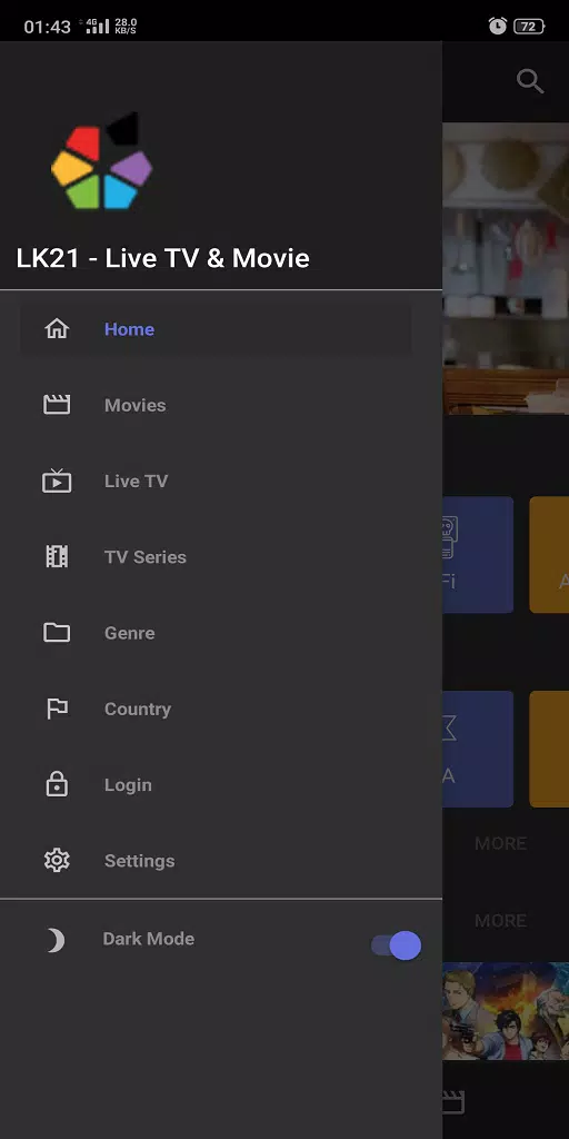 LK21 XXI - Live TV,  Movie  & Drama HD Sub Indo ekran görüntüsü 1