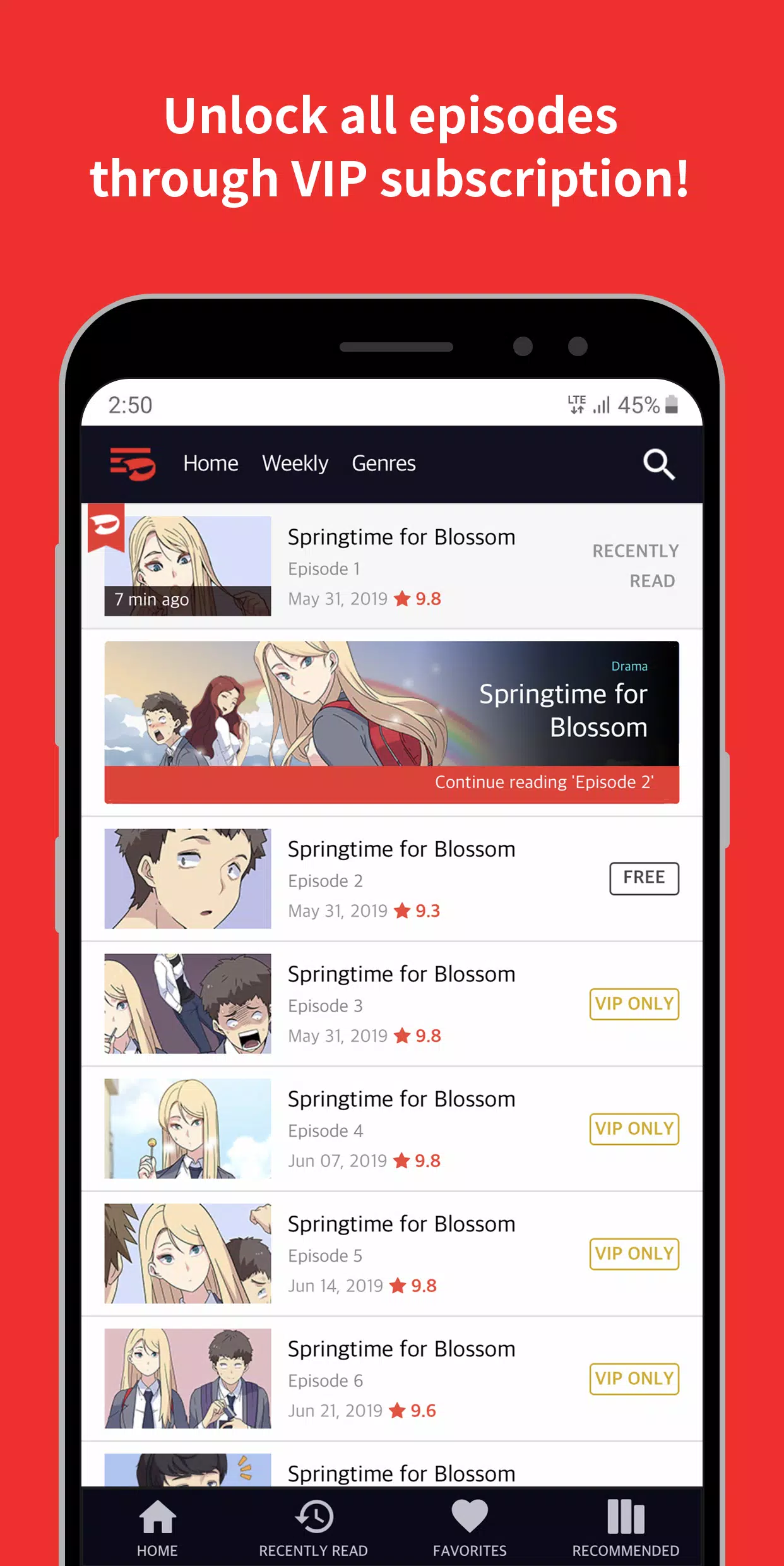 Toomics - Read Premium Comics Screenshot 2