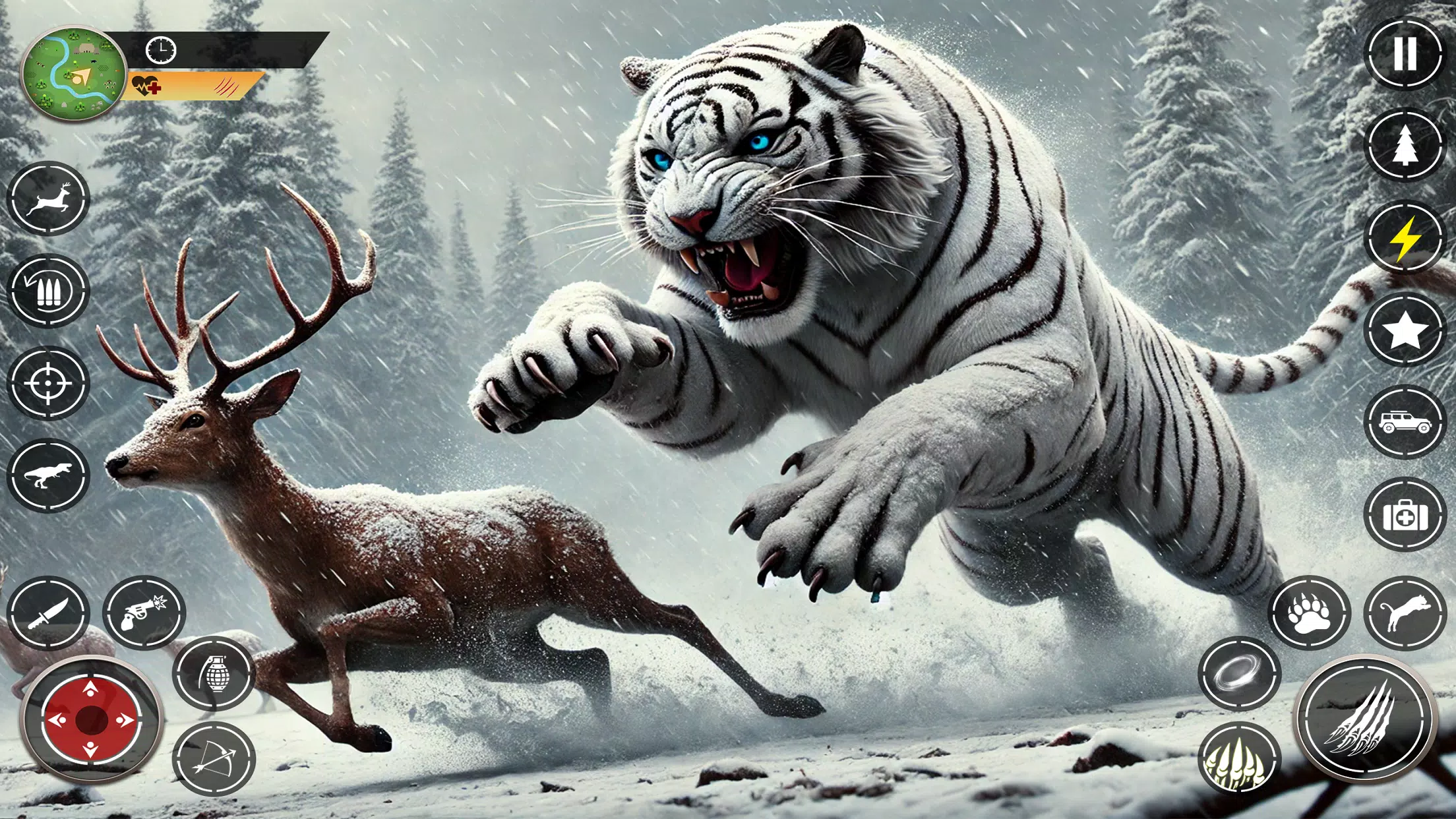 Snow Tiger Family Simulator 3D ကိုဖန်သားပြင်2