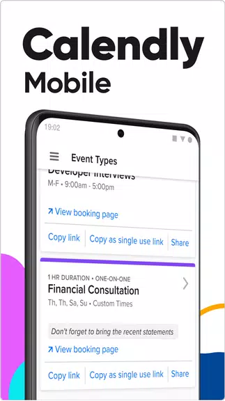 Calendly Mobile ảnh chụp màn hình 1