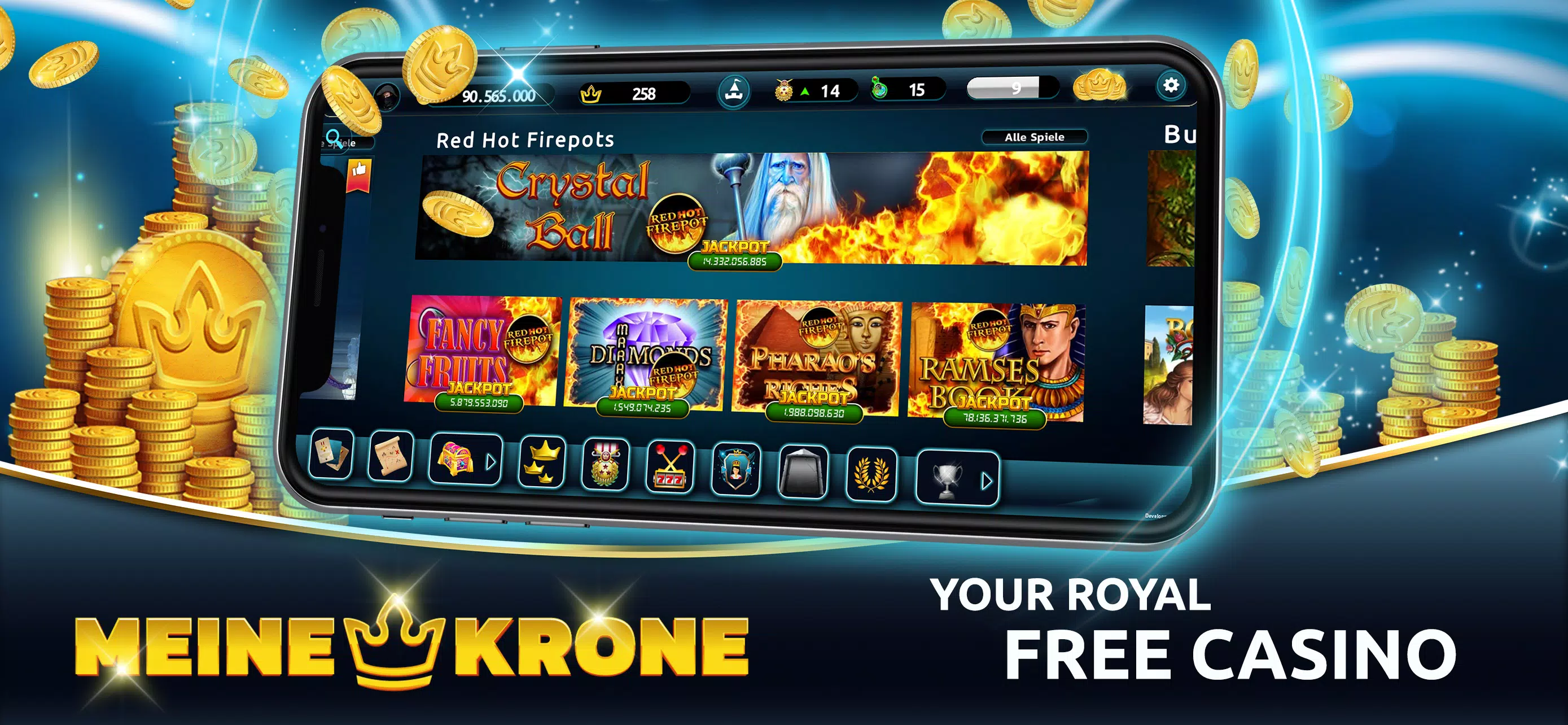 ภาพหน้าจอ MEINE KRONE - Social Casino 1