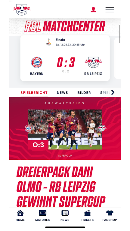 RB Leipzig captura de pantalla 1