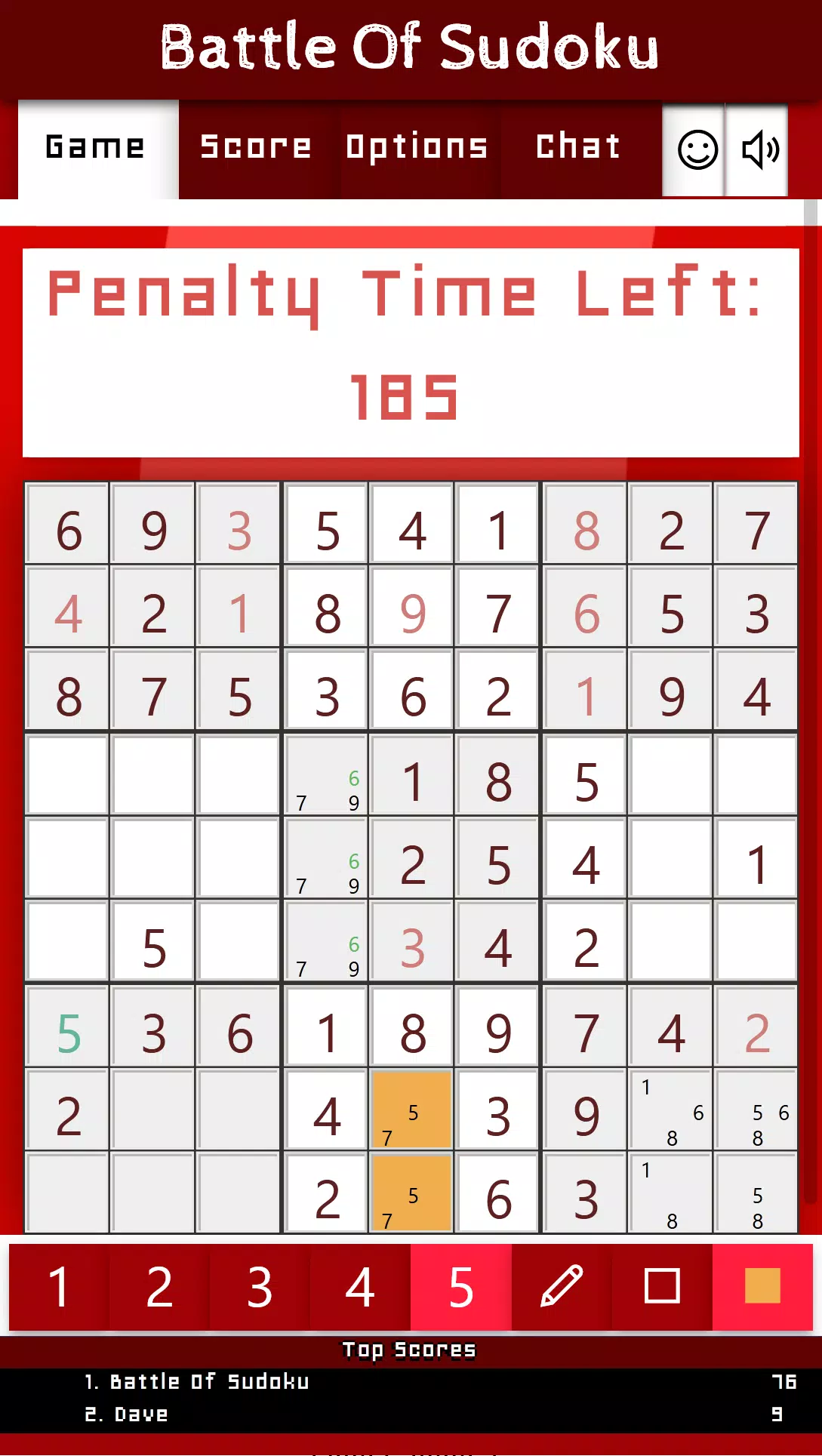 Battle Of Sudoku Capture d’écran3