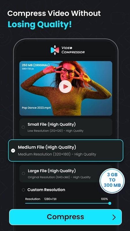 Video Compressor – Reduce Size ကိုဖန်သားပြင်1