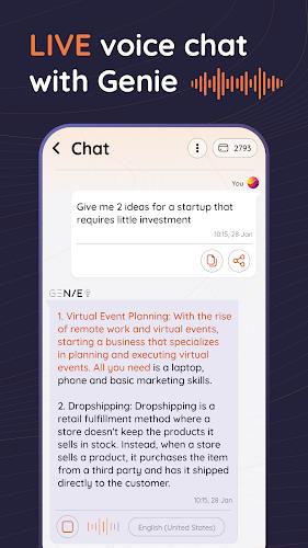 AI Chat & AI Writer - Genie ảnh chụp màn hình 3