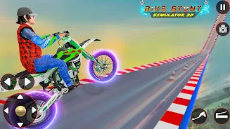 Bike Stunt 3D Simulator Games 스크린 샷 4