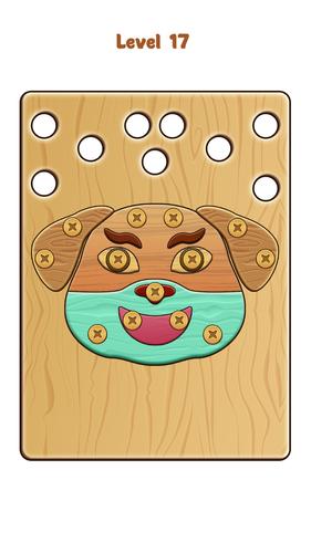 Nuts & Bolts Wood Screw Puzzle Capture d’écran4