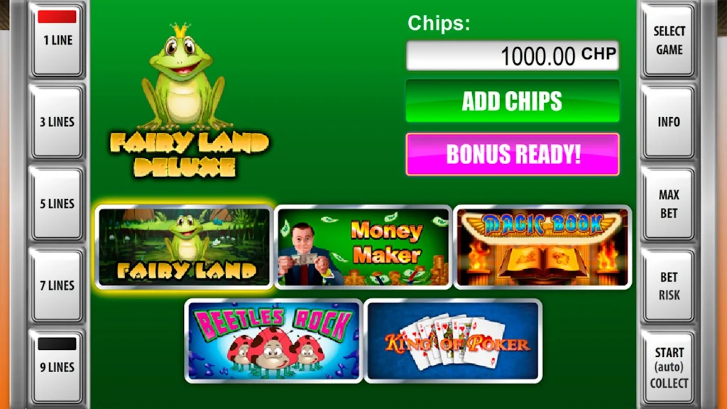 Slot machines Fairy Land Deluxe zrzut ekranu 1