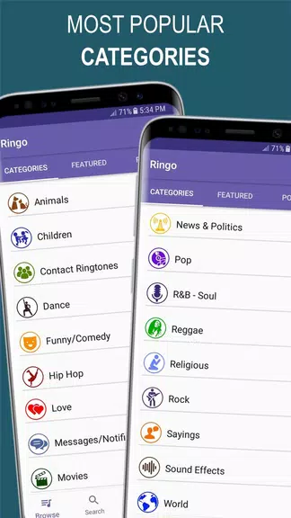 Ringo Ringtones Notifications screenshot 2