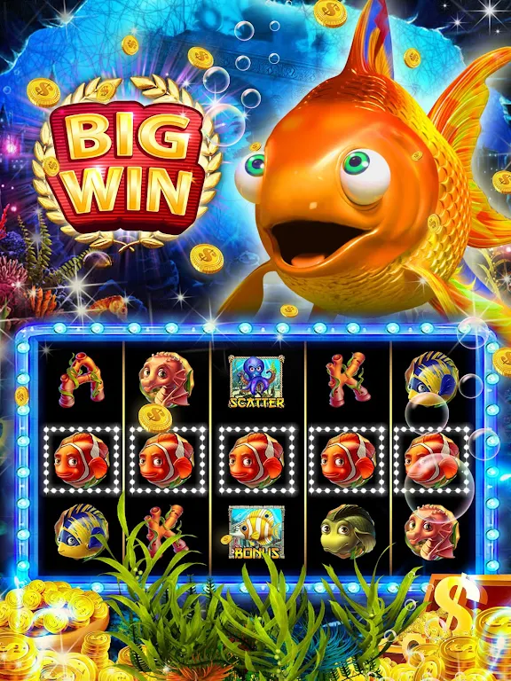 Goldfish Slots: Free Golden Casino Slot Machines ảnh chụp màn hình 1