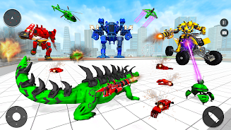 Animal Crocodile Robot Games ekran görüntüsü 3