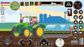 Farm Tractors Dinosaurs Games Screenshot 2