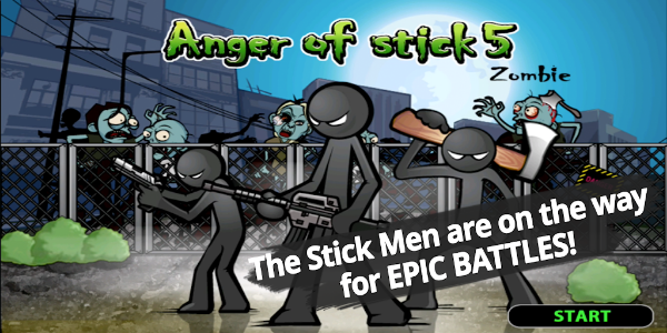 Anger of stick 5 : zombie экрана 1