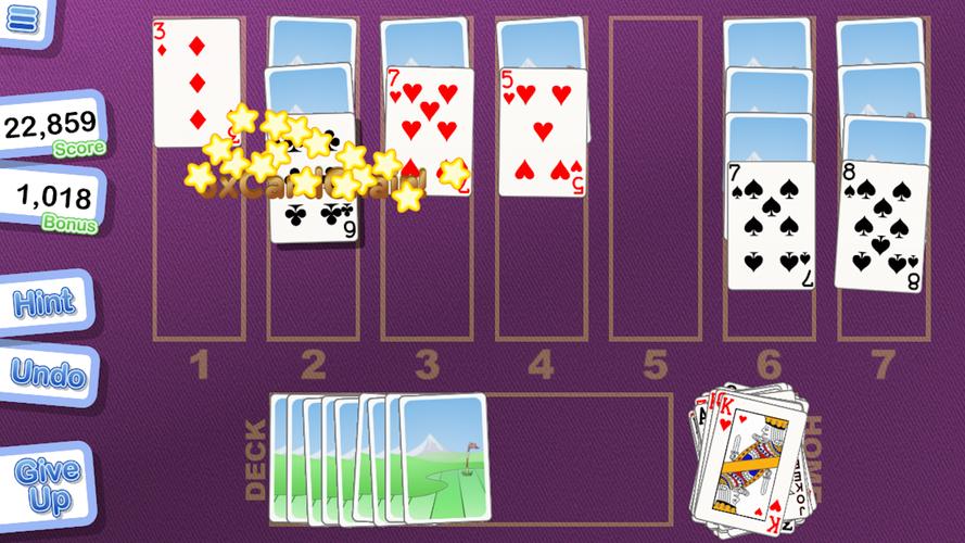 Crystal Golf Solitaire Screenshot 3