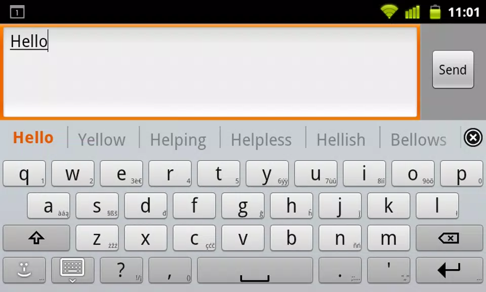 ภาพหน้าจอ Spanish for AnySoftKeyboard 2