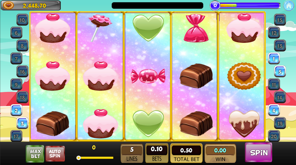 Candy Sweet Slot machine屏幕截圖2